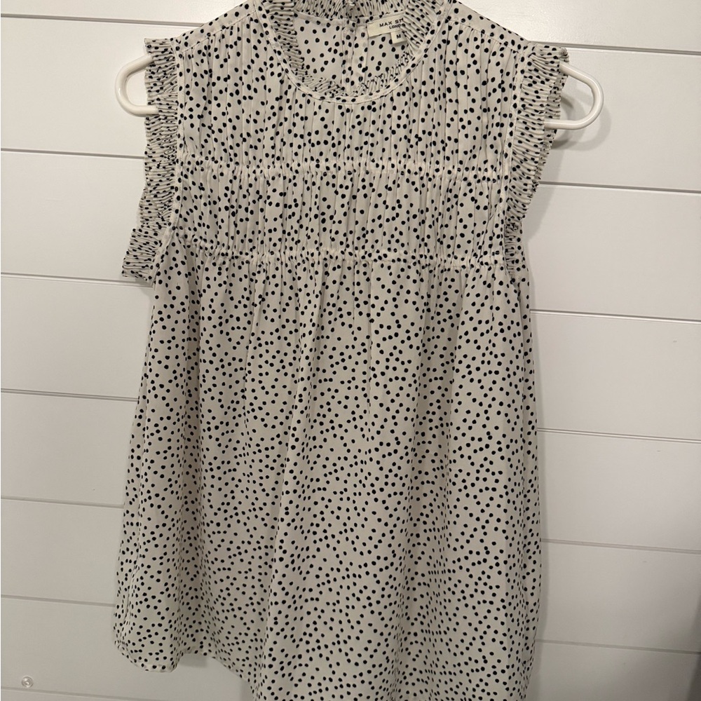 Polka Dot Tank Top Blouse